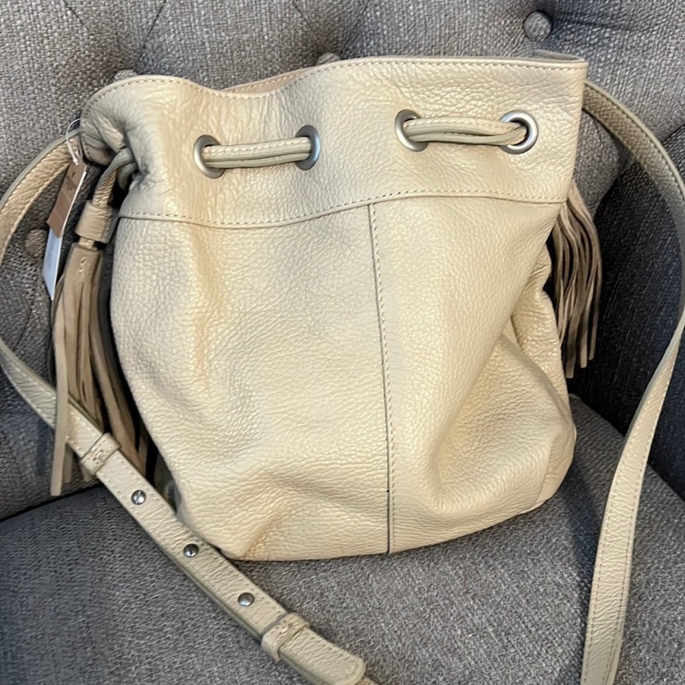 American Eagle Leather Bucket Bag
